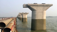 Polyurea waterproofing for bridge piers of Zhanjia
