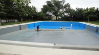 Pool polyurea waterproofing case