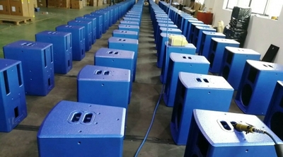 音箱表面装饰聚脲喷涂2